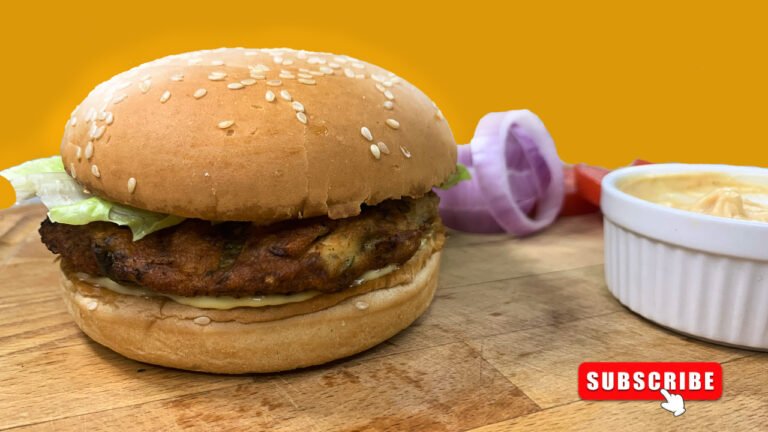 Chicken Chapli Kabab Burger