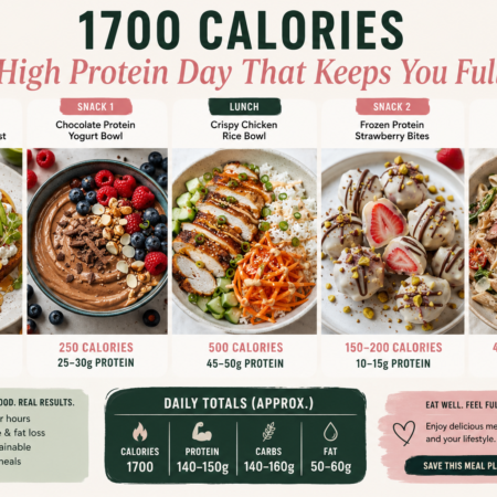 1700 Calories High Protein Day That Keeps You Full